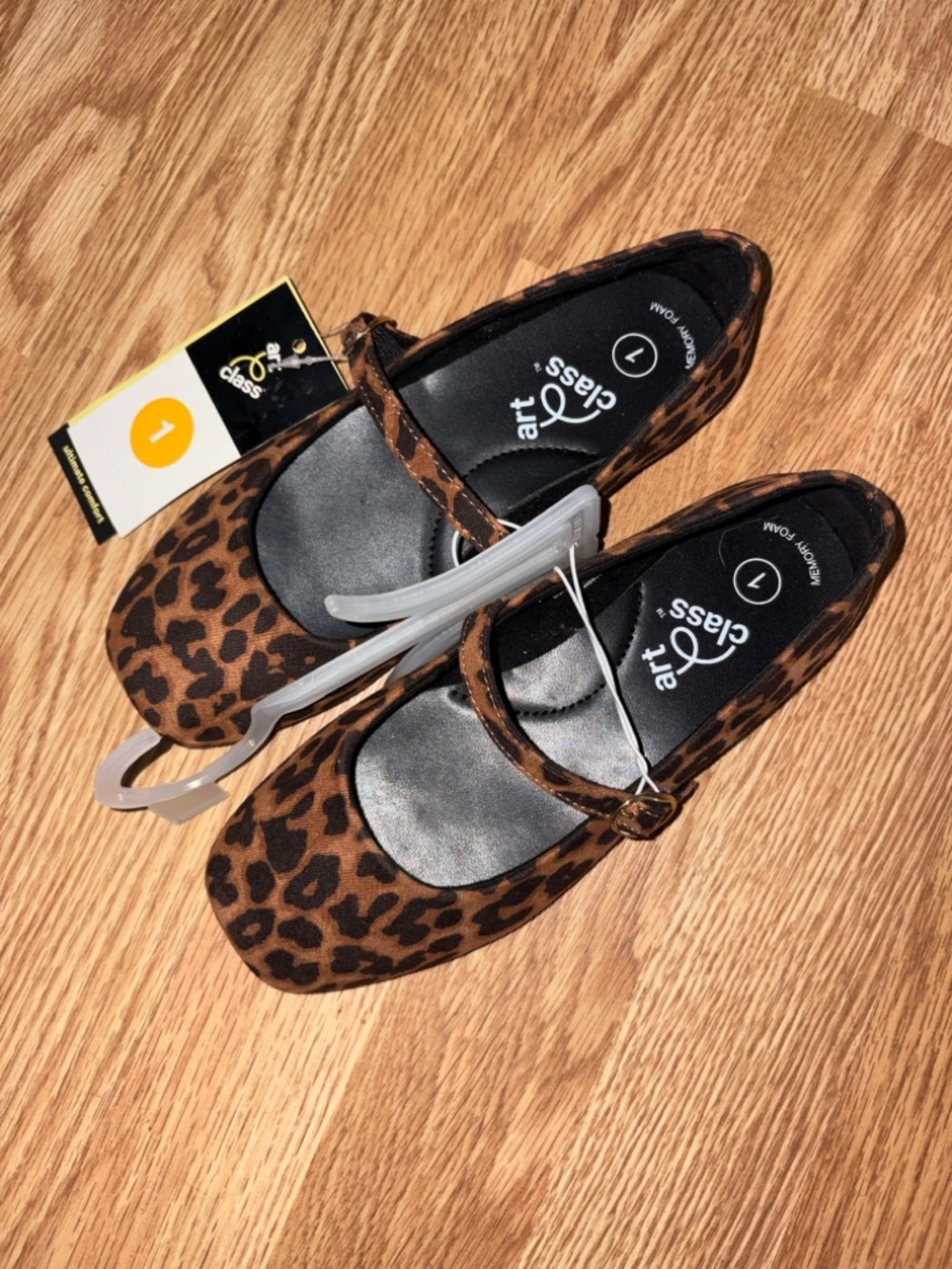art class Brown Leopard Print Mary Jane Dress Shoes